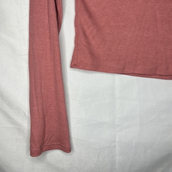 NWT HEART & HIPS PINK LONG SLEEVE CROP TOP (L) - Picture 3 of 7